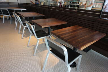 tables and chairs at Pizzeria Locale Denver