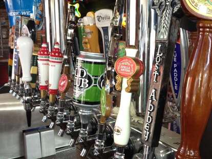 Beers on tap at Bub's at the Ballpark in San Diego