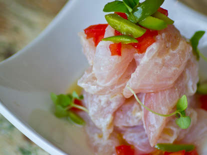 Red snapper ceviche at MAR Atlanta