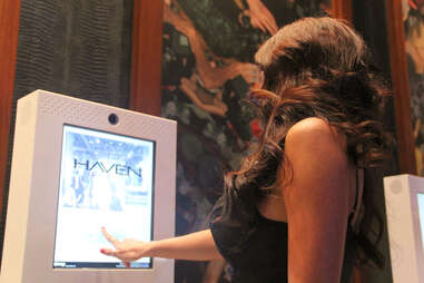 A webcam station at Haven nightclub at the Golden Nugget in Atlantic City