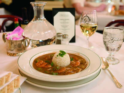 seafood gumbo, shrimp, rice