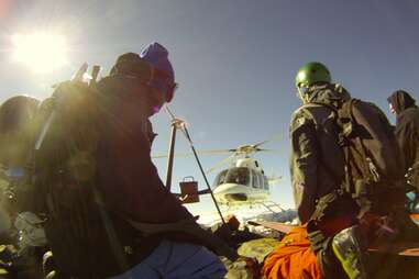 Heli skiing with Evolve Chile