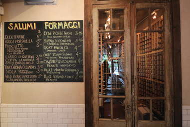 Doors to the wine stock at Terzo in Southwest Minneapolis