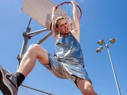 Betabrand disco suit slam dunk