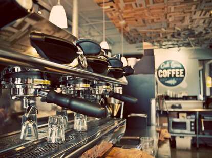 The machines at Oak Lawn Coffee