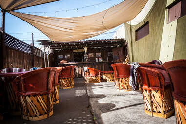 Cantina Mayahuel outdoor patio area san diego