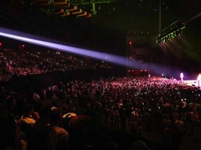 Ovation Hall stage, lights, audience