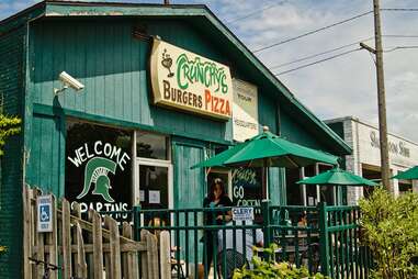 Exterior of Crunchy's in East Lansing, MI