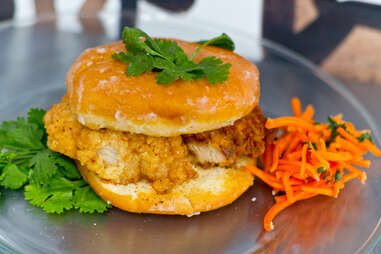 The Sublime chicken and donut sandwich from People's Food Truck