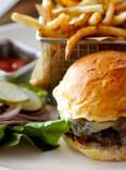 Burger and fries