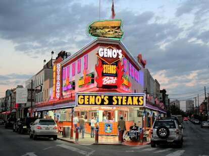 Geno's Steaks Exterior Panorama