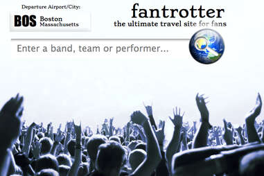 Fantrotter search page