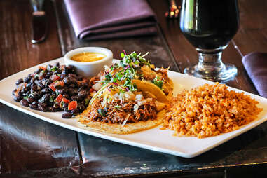 Duck Taco Trio at Stone Brewing World Bistro & Gardens - Liberty Station in San Diego.