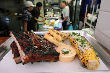 St. Louis style ribs at Smalls BBQ in Irving Park