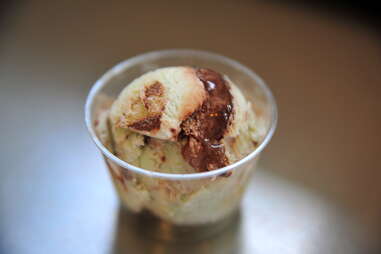 mint ripple ice cream at Sweet Action Ice Cream