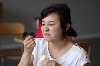 girl eating Sweet Action Ice Cream