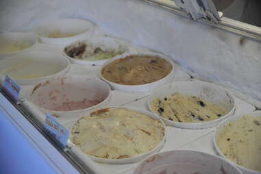 selection of ice creams at Sweet Action Ice Cream