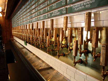A long line of taps