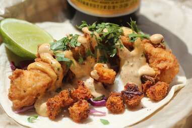 Fried Chicken Taco at Huahua’s Taqueria