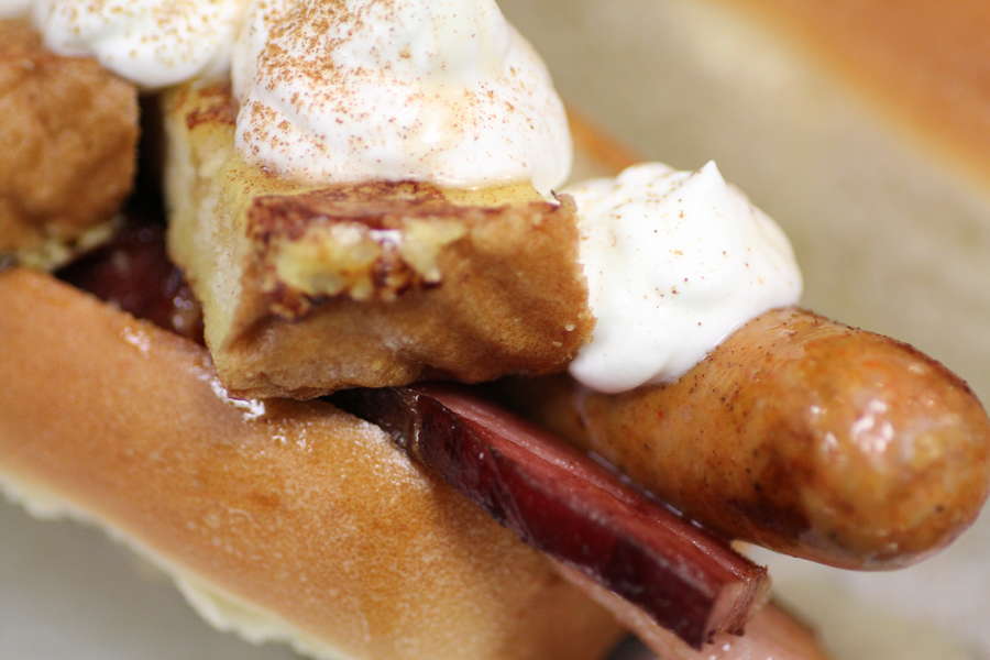 Vote for Neal Fraser's French toasttopped "Freedom Dog" in our Search for the Most Americaest