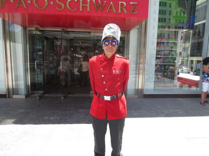 Greeter at FAO Schwarz