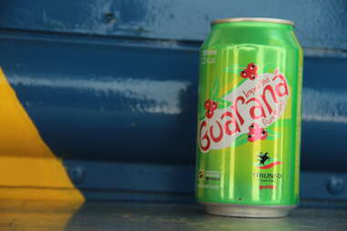 A can of Guarana berry soda from the Braz BQ Truck