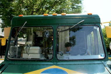 A child in the driver's seat of the Braz BQ Truck