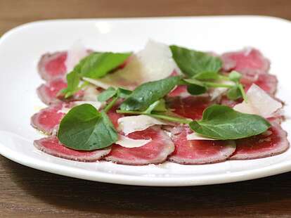 Pork carpaccio at Remedy. 