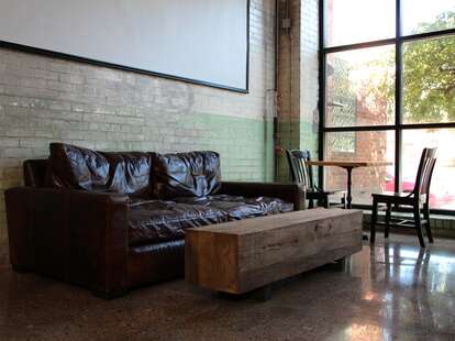 A couch at Shinola