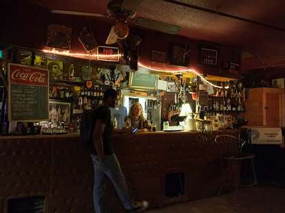 The bar at the Sahara Lounge