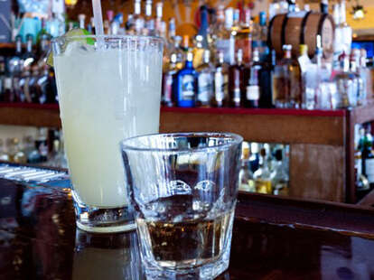 Margarita & Tequila Shot at Mezcal
