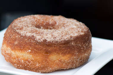 Sugar and cinnamon dusted cronut at Glazed and Infused