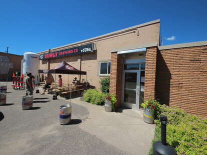 The exterior at Surly Brewing Taproom