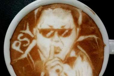 Psy latte art