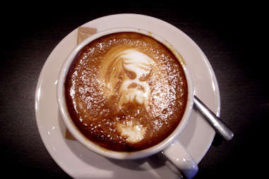 Predator latte art