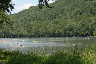Tubing and boating bucks county river country pennsylvania