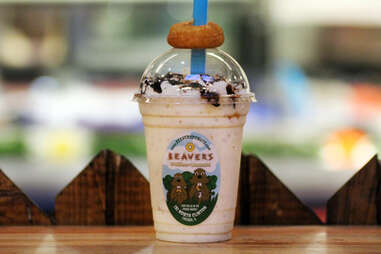 Donut milkshake at Beavers Coffee and Donuts
