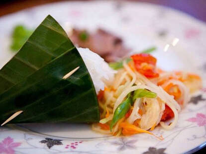 Som Tum With Sticky Rice at Tarad