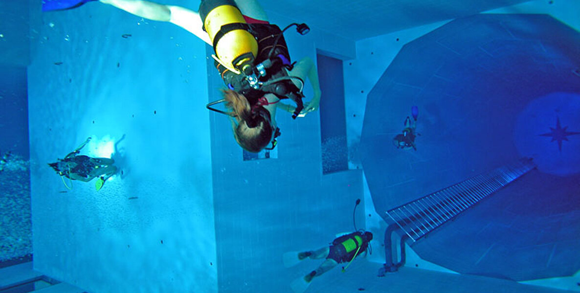 deepest scuba pool
