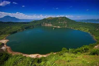 Main Crater Lake in the Taal Vocano in Luzon, Phillipines 