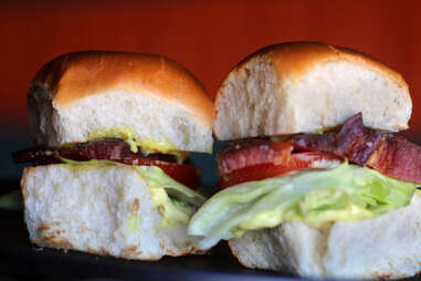 B.L.T. sliders  at County BBQ in Little Italy