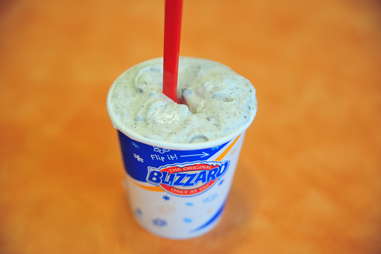 Oreo blizzard at Dairy Queen