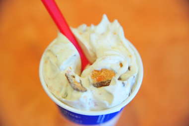 Butterfinger blizzard at dairy queen