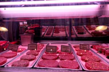  Raw burgers at  The Butcher Shop