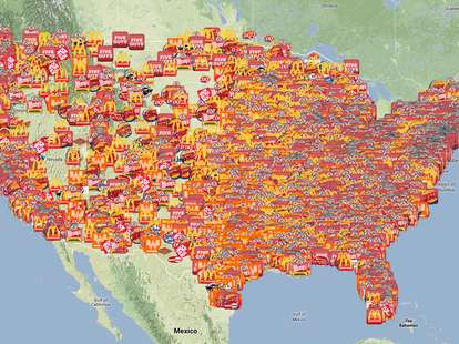 peekanalytics fast food twitter map