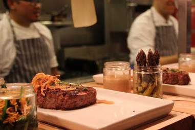 Butcher's block steak at Bistro Joe's