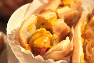 The Sour Cheese Dog at Crif Dogs