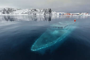 Endless Sea Sunken Yacht in Antarctica