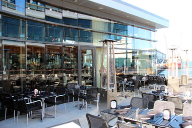 Patio at 75 on Liberty Wharf