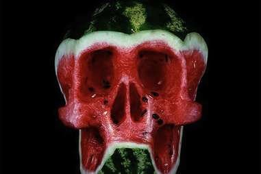 Watermelon skull